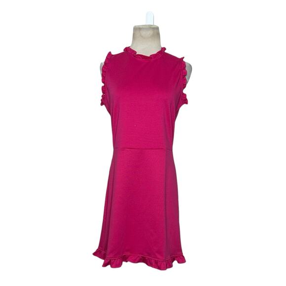 Amanda Uprichard fuchsia sleeveless sheath dress size Large - Picture 1 of 12